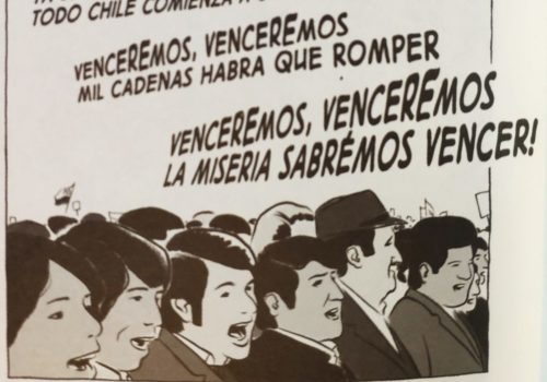 Mio caro fumetto... - Manifestanti a Santiago intonano Venceremos degli Intillimani!